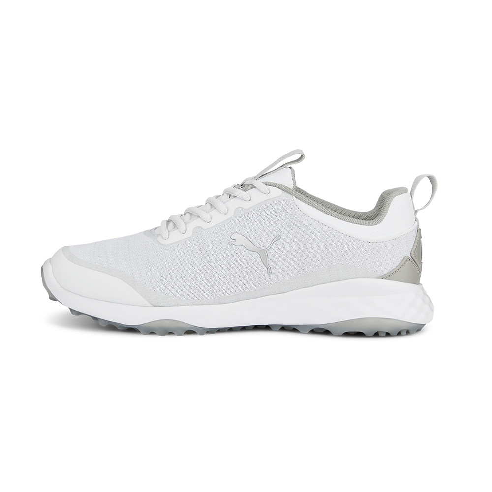 Puma Men's Fusion Pro Golf Shoes White/Silver - Maple Hill Golf